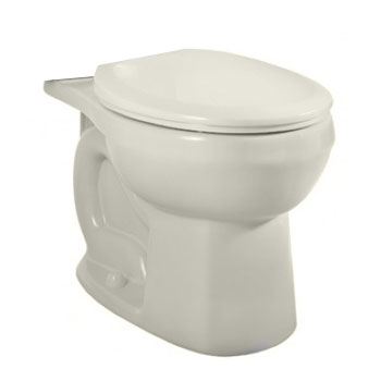 American Standard 3708.216.222 H2Option Siphonic Dual Flush Round Toilet Bowl Only - Linen